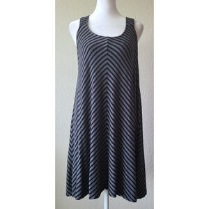 Soma Live Lounge Wear Tank‎ Dress Size Large Luxurious Soft Striped Knit